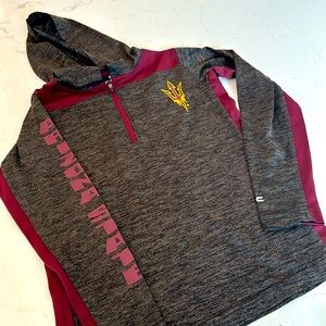Colosseum 1/4 Zip YOUTH Arizona State Hoodie: great condition, size: XS